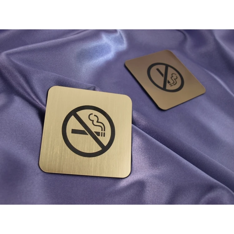 No Smoking Sign - Plaque 80x80mm