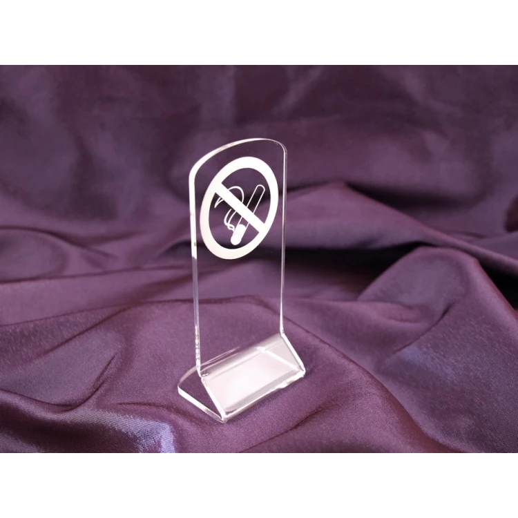 No Smoking Sign - Acrylic Model Z004