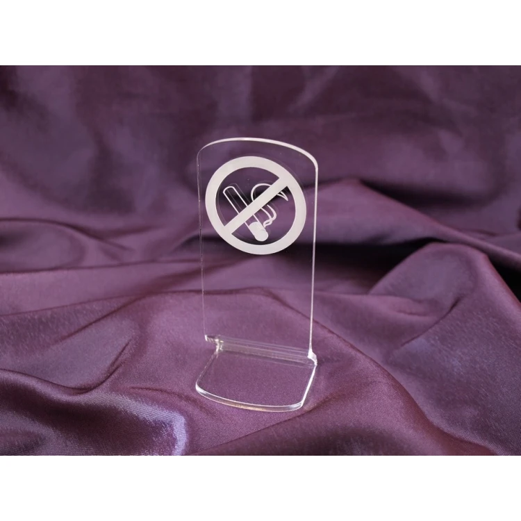 No Smoking Sign - Acrylic Model Z004