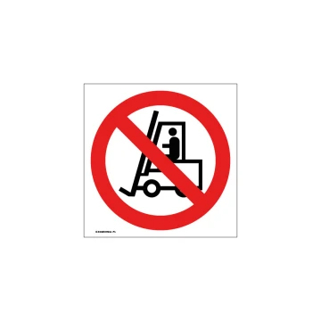 No Entry for Horizontal Transport Devices - size 150x150mm - PVC - UV color print - BHP039