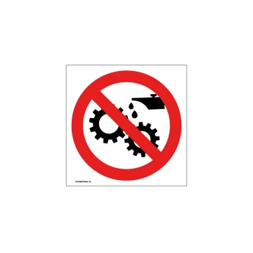 No Lubricating Moving Equipment - size 150x150mm - PVC - UV color print - BHP044