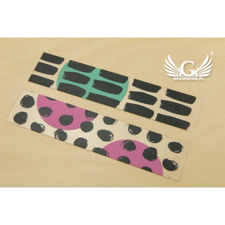 Bookmarks set of 4 pcs - abstraction - UV digital print - ZAK004