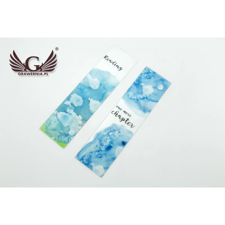 Bookmarks set of 4 pcs - watercolors - UV digital print - ZAK005
