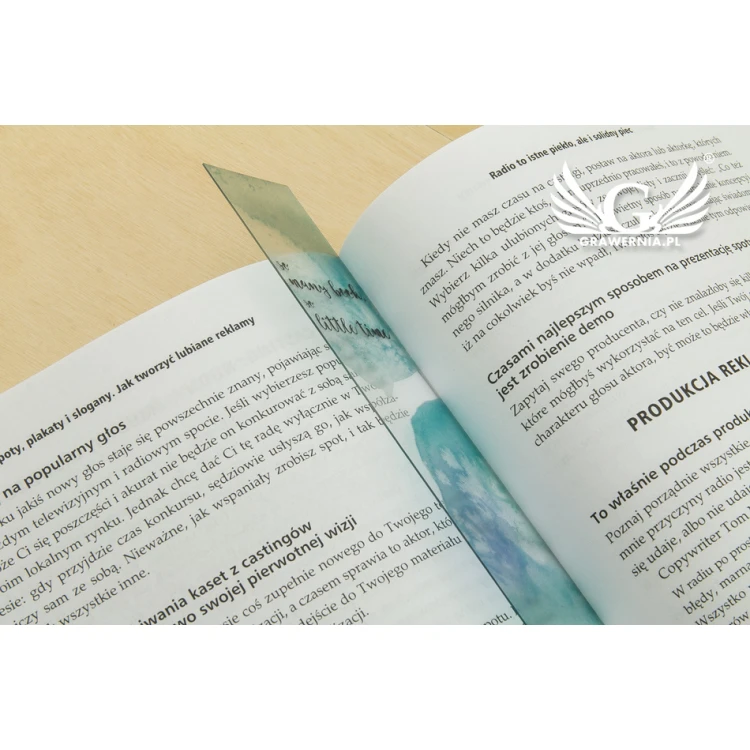 Bookmarks set of 4 pcs - watercolors - UV digital print - ZAK005