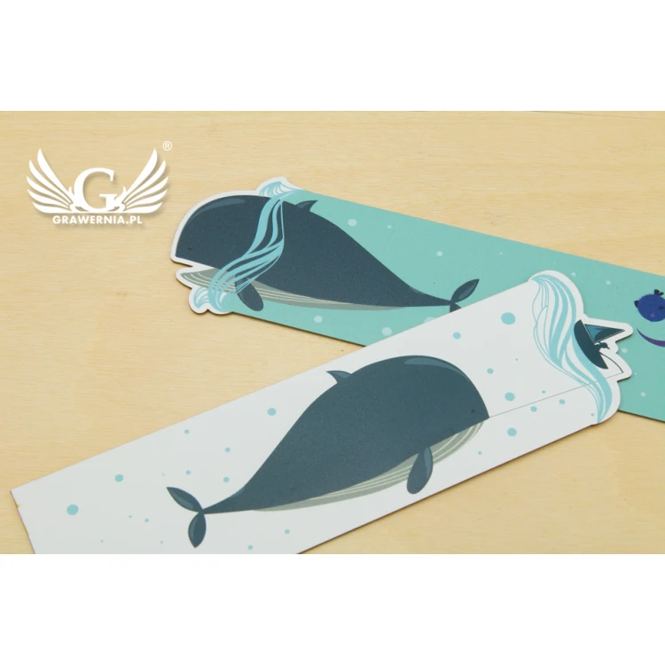 Bookmarks set of 4 pcs - marine - UV digital print - ZAK001
