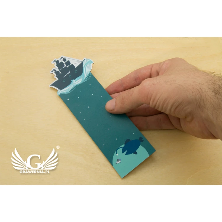 Bookmarks set of 4 pcs - marine - UV digital print - ZAK001