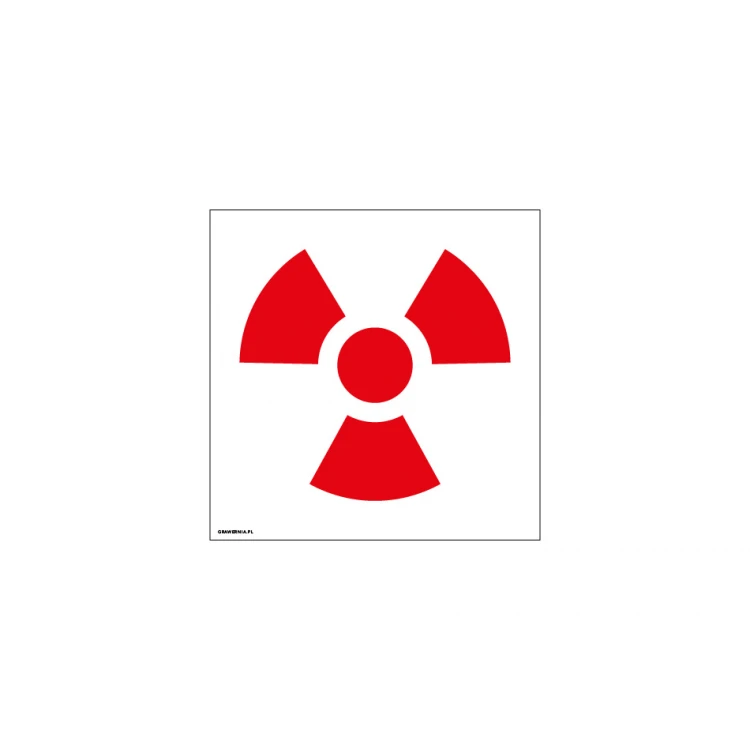 Enclosed Source of Ionizing Radiation - Warning Sign 250x250mm - PVC - UV Color Print - BHP139