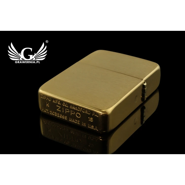 ZIPPO Lighter 1941 Replica Brush Brass Vintaged - ZIP055