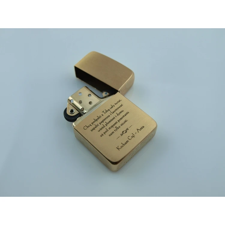ZIPPO Lighter 1941 Replica Brush Brass Vintaged - ZIP055