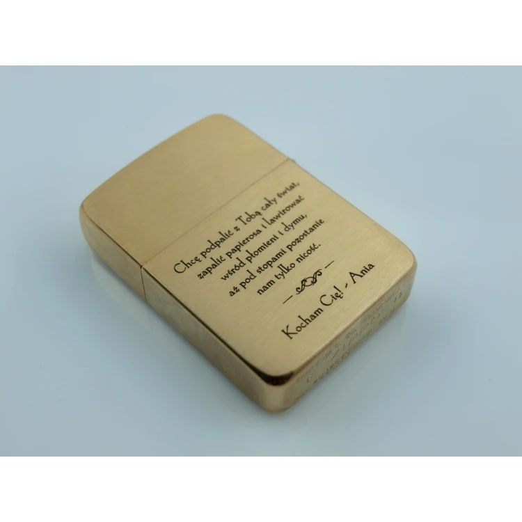 ZIPPO Lighter 1941 Replica Brush Brass Vintaged - ZIP055