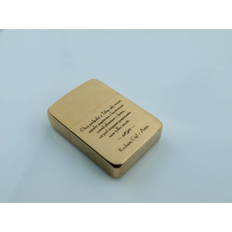 ZIPPO Lighter 1941 Replica Brush Brass Vintaged - ZIP055