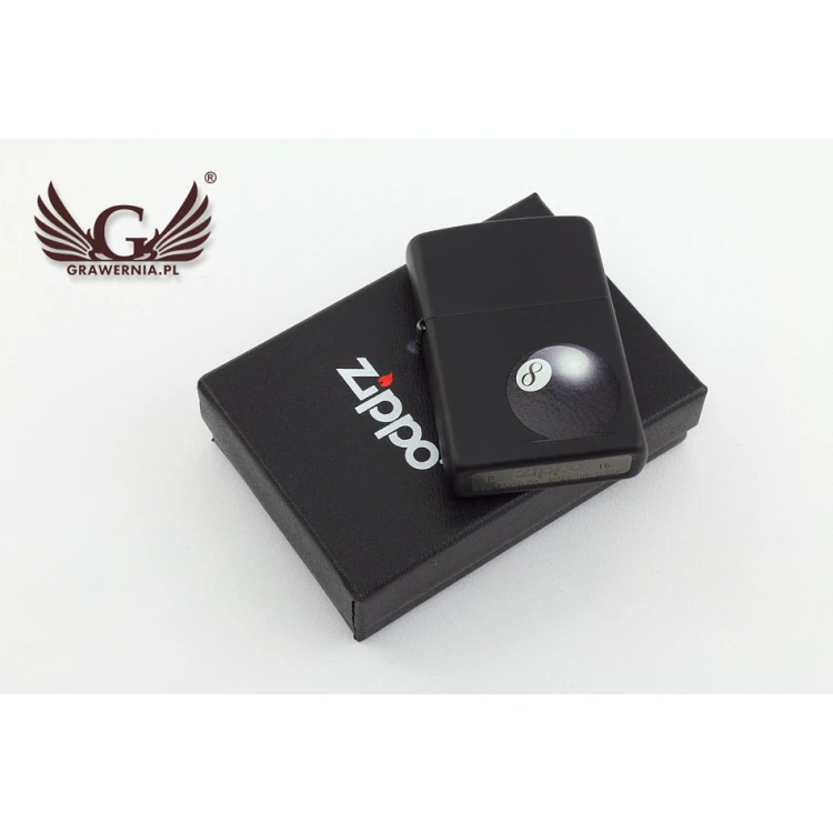 ZIPPO Lighter 8-Ball Black Matte - ZIP034
