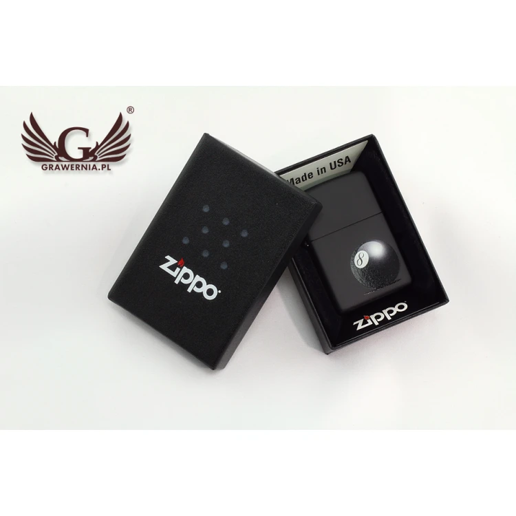 ZIPPO Lighter 8-Ball Black Matte - ZIP034