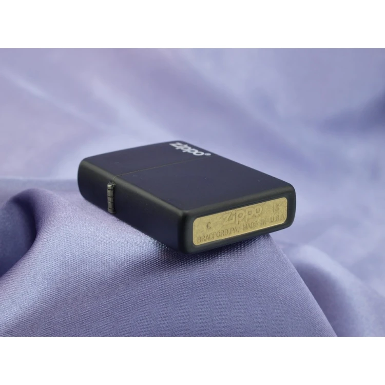 ZIPPO Lighter Black Matte Logo - ZIP056