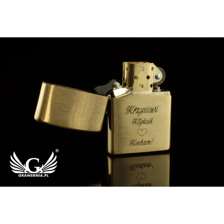 Zippo Lighter Brushed Brass - ZIP053