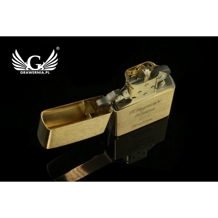 Zippo Lighter Brushed Brass - ZIP053