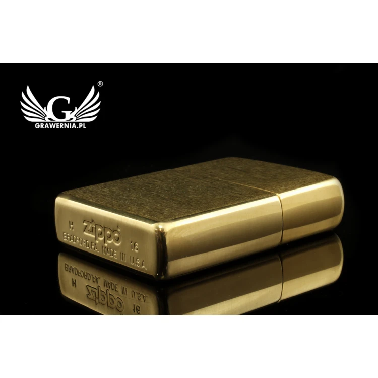 Zippo Lighter Brushed Brass - ZIP053