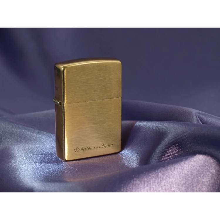 Zippo Lighter Brushed Brass - ZIP053