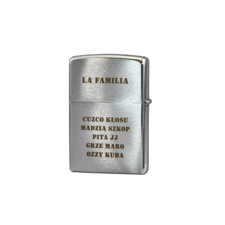 ZIPPO Lighter Brushed Chrome - ZIP052