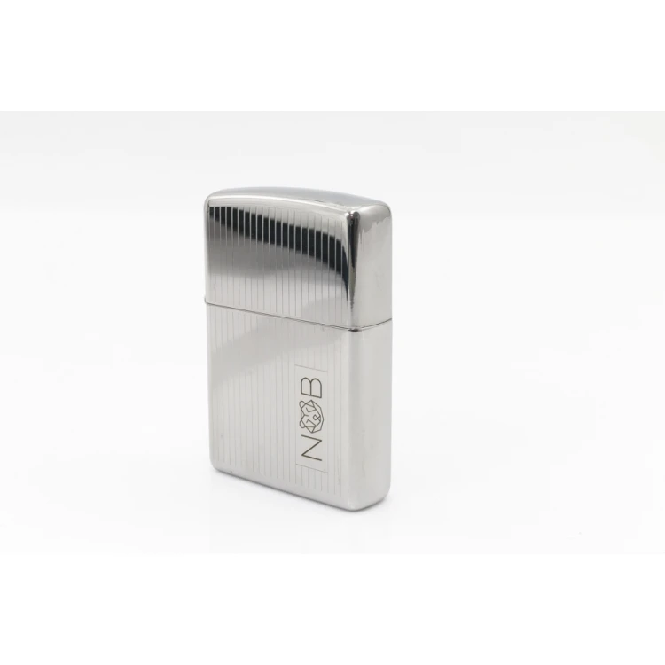 ZIPPO Lighter Engine Turned High Polish Chrome - ZIP013