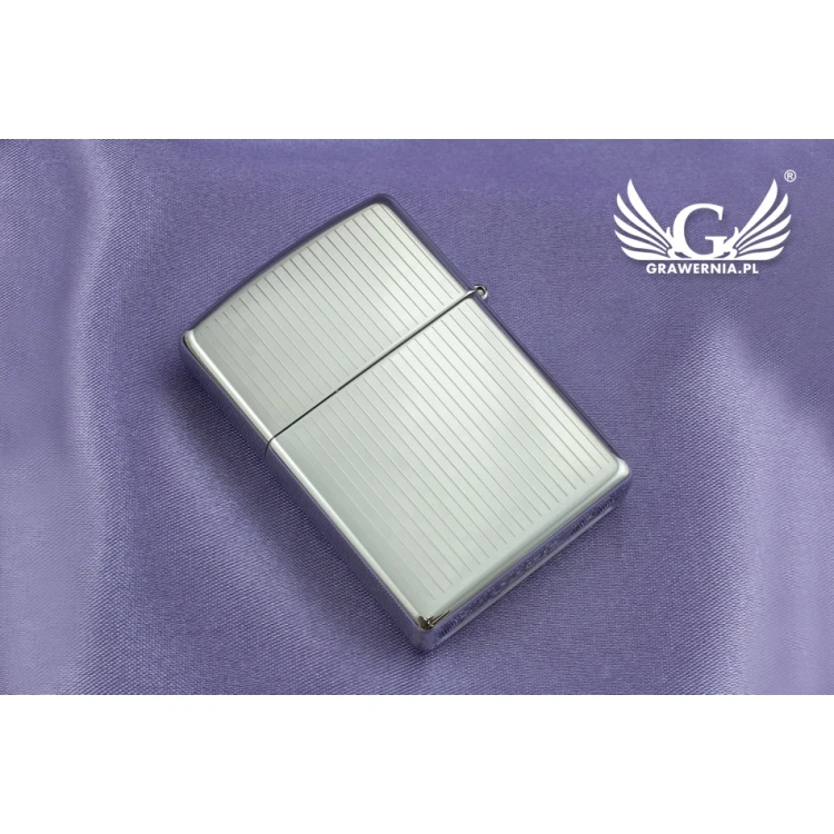ZIPPO Lighter Engine Turned High Polish Chrome - ZIP013