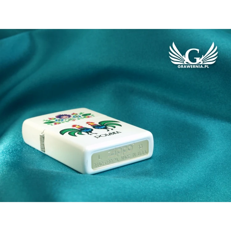 ZIPPO Folklore White Matte Lighter - ZIP006