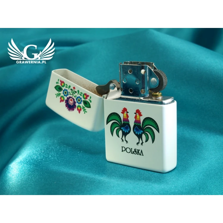 ZIPPO Folklore White Matte Lighter - ZIP006