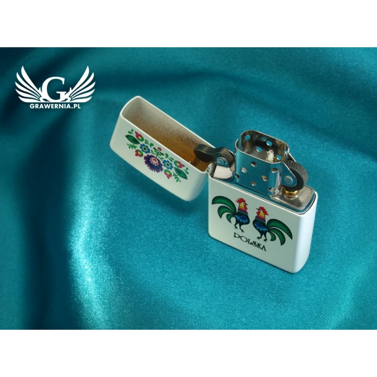 ZIPPO Folklore White Matte Lighter - ZIP006