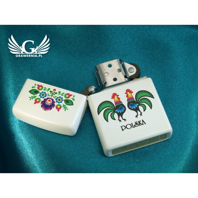 ZIPPO Folklore White Matte Lighter - ZIP006