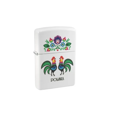 ZIPPO Folklore White Matte Lighter - ZIP006