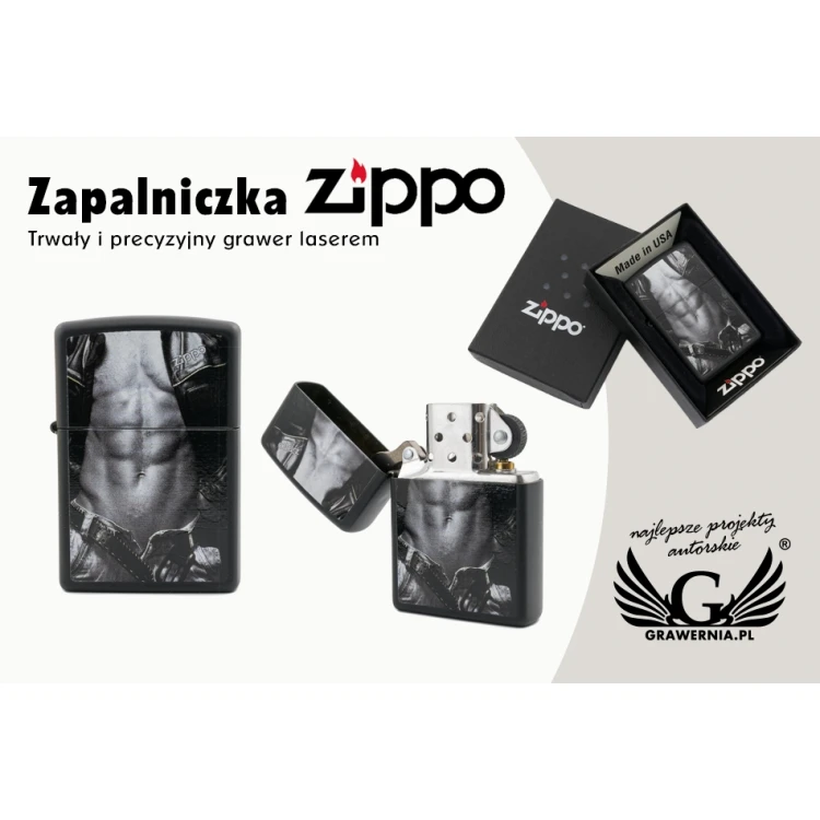 ZIPPO Lighter Man Black Matte - ZIP040