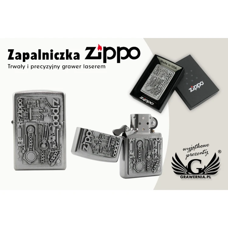 ZIPPO Lighter Machine Street Chrome - ZIP046