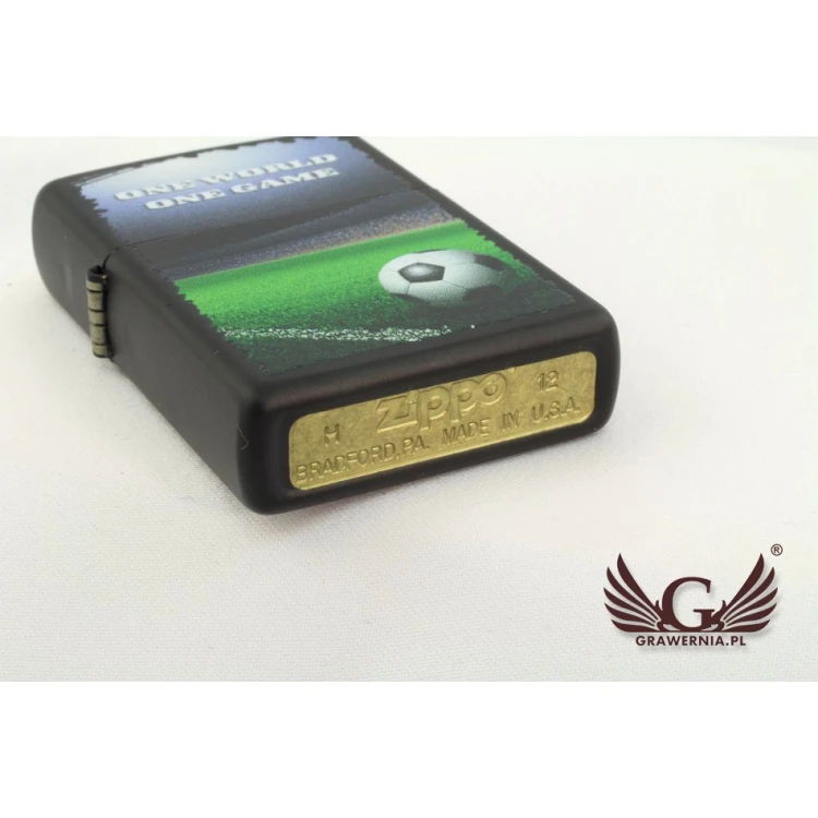 Zippo Lighter One World One Game Black Matte - ZIP018