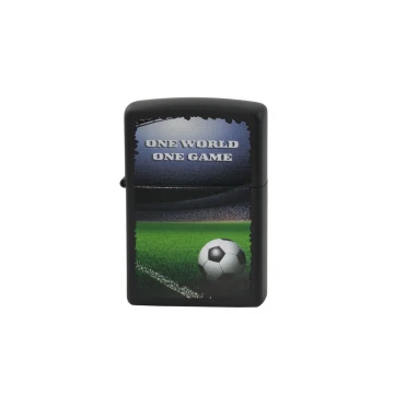 Zippo Lighter One World One Game Black Matte - ZIP018