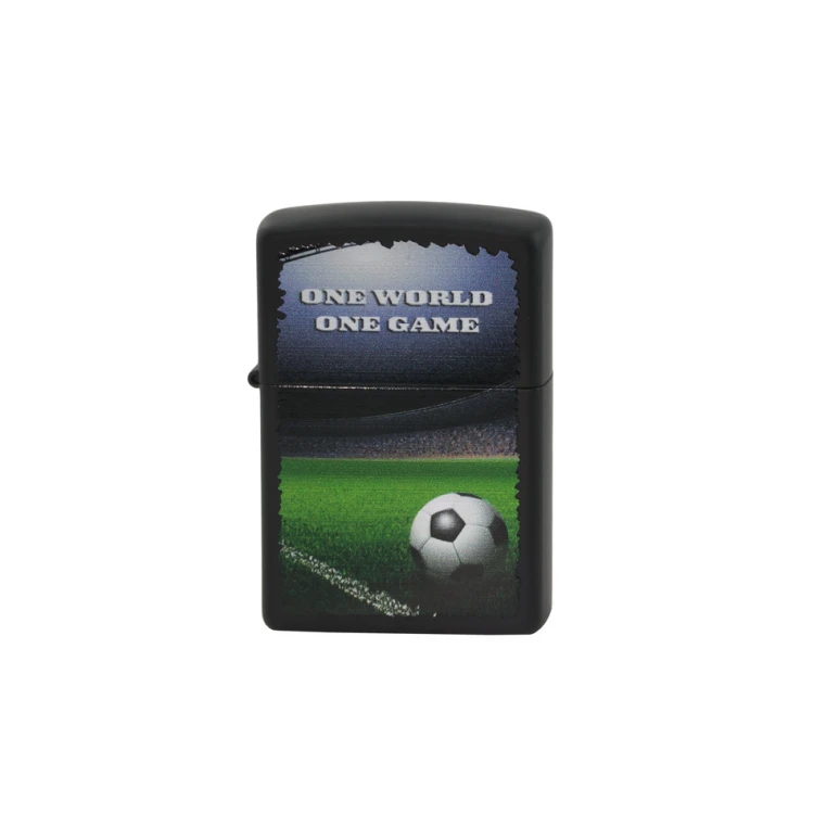 Zippo Lighter One World One Game Black Matte - ZIP018