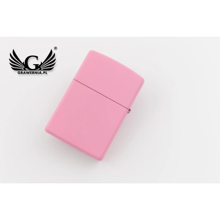 ZIPPO Lighter Pink Matte Zippo Logo - ZIP005