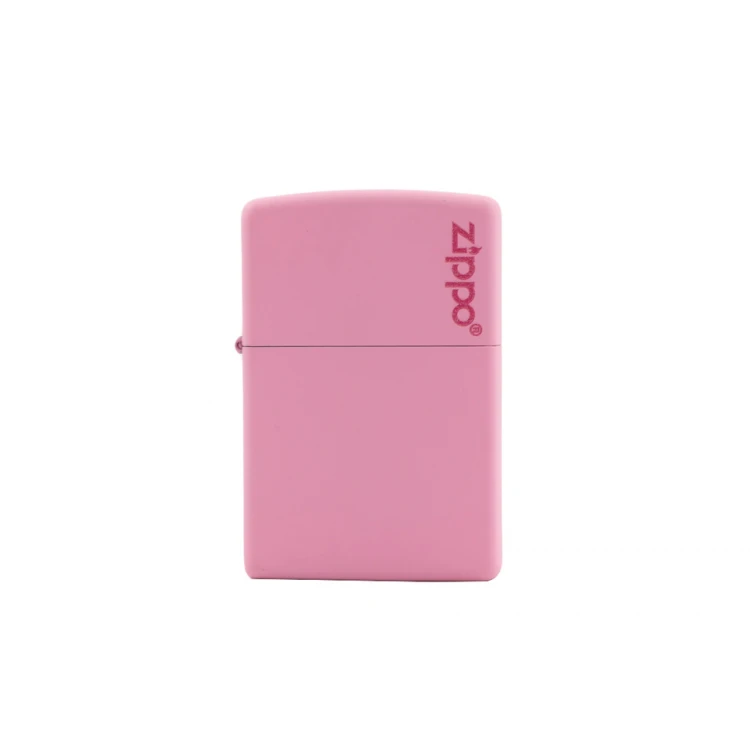 ZIPPO Lighter Pink Matte Zippo Logo - ZIP005