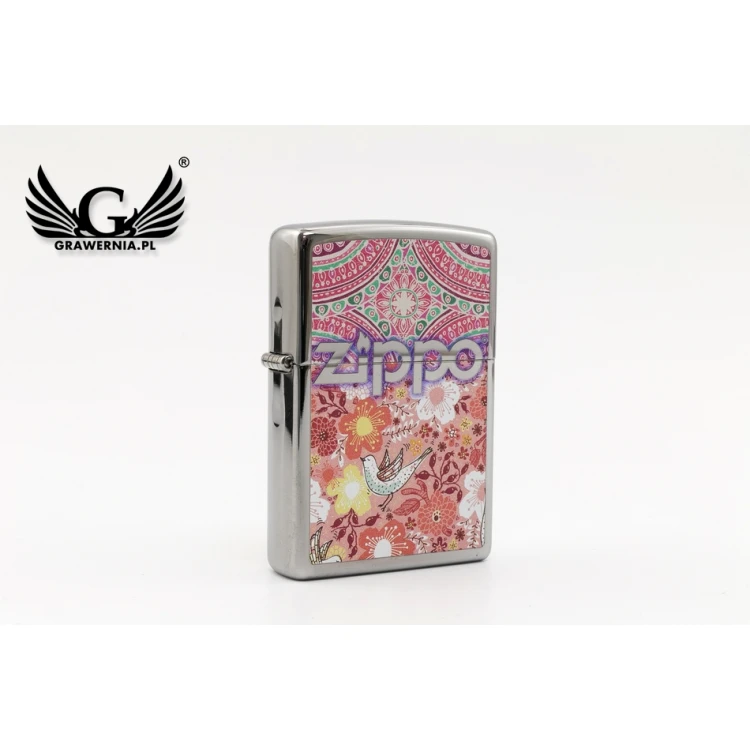 ZIPPO Rosebird High Polish Chrome Lighter - ZIP044