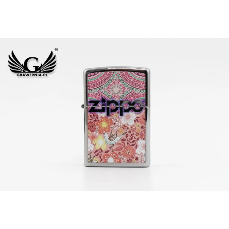 ZIPPO Rosebird High Polish Chrome Lighter - ZIP044