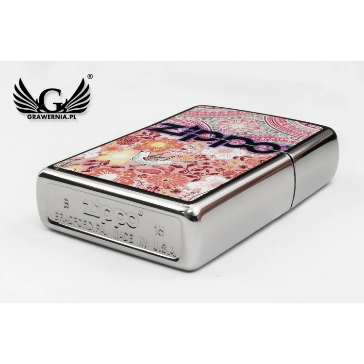 ZIPPO Rosebird High Polish Chrome Lighter - ZIP044