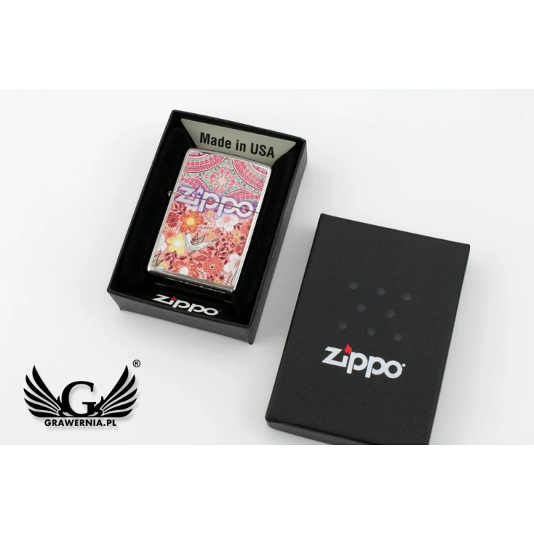 ZIPPO Rosebird High Polish Chrome Lighter - ZIP044