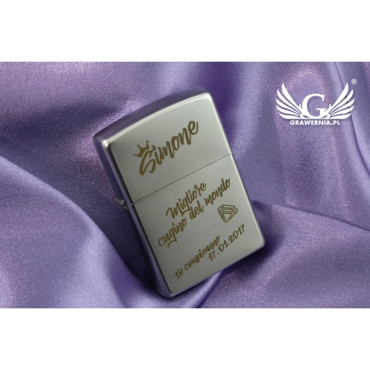 Zippo Lighter Satin Chrome - ZIP024