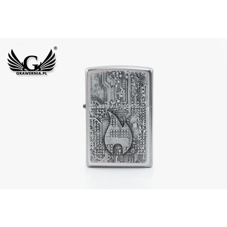ZIPPO Technics Satin Chrome Lighter - ZIP049