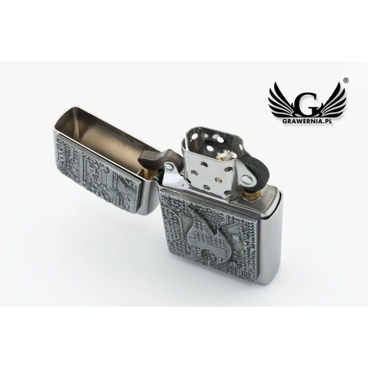 ZIPPO Technics Satin Chrome Lighter - ZIP049