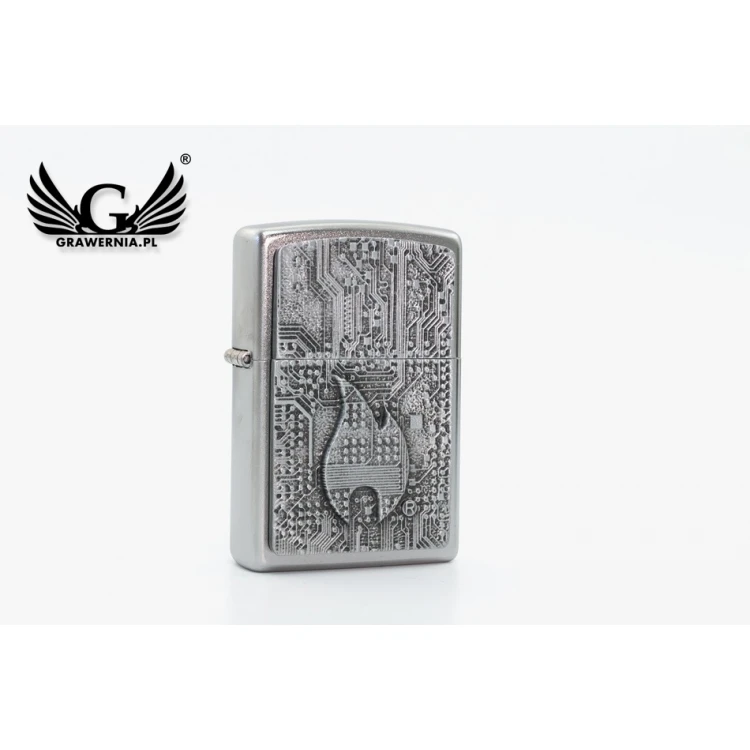 ZIPPO Technics Satin Chrome Lighter - ZIP049