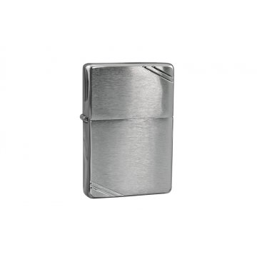 ZIPPO Vintage Brushed Chrome with Slashes Lighter - ZIP027