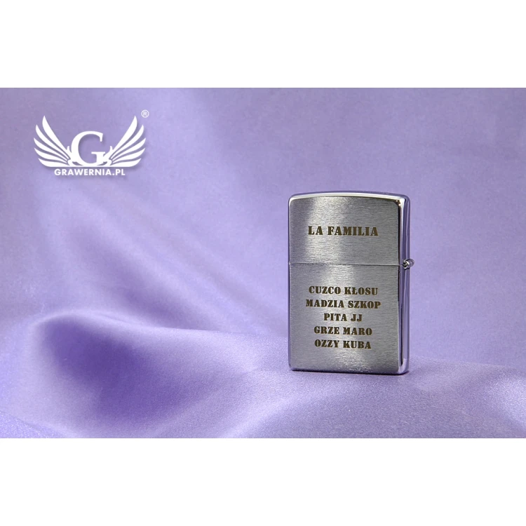 ZIPPO Lighter Brushed Chrome - ZIP052