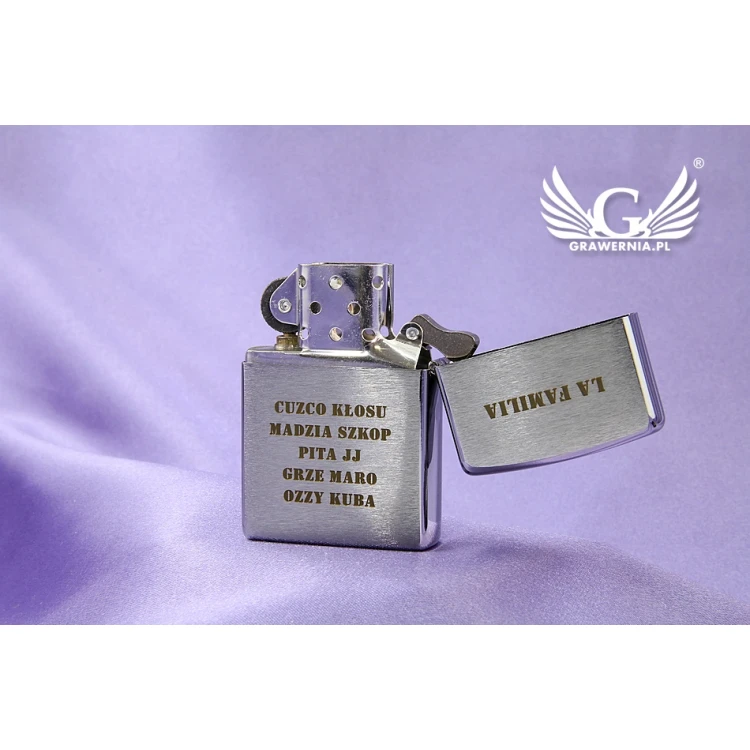 ZIPPO Lighter Brushed Chrome - ZIP052