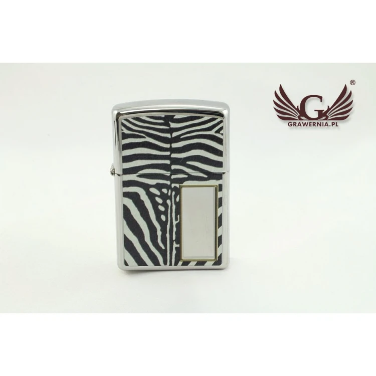 Zippo Zebra High Polish Chrome Lighter - ZIP015