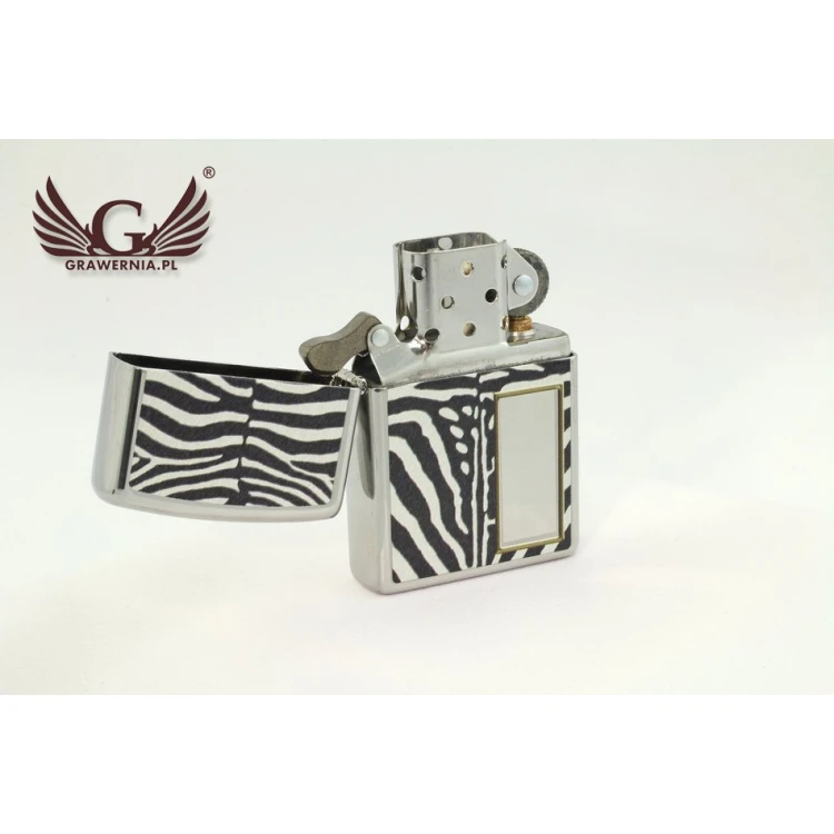 Zippo Zebra High Polish Chrome Lighter - ZIP015